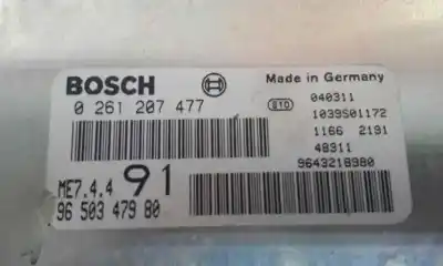 Second-hand car spare part ecu engine control for peugeot 206 cc cc oem iam references 193846  