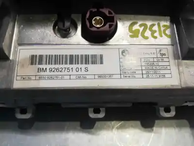 Peça sobressalente para automóvel em segunda mão display gps / multimídia por bmw 1 (f20) 116 d referências oem iam 6550-9262751-01