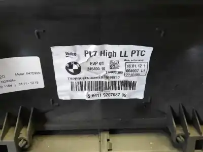 Peça sobressalente para automóvel em segunda mão aquecimento normal completo por bmw 1 (f20) 116 d referências oem iam t16080q09