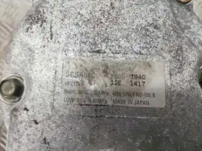 Автозапчасти б/у компрессор кондиционера воздуха за subaru legacy berl. b13 (bl) 2.0 se ссылки oem iam 447260-7940  scsa08c