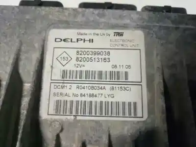Second-hand car spare part ecu engine control for renault clio iii authentique oem iam references 8200399038 r6410b034a 8200513163