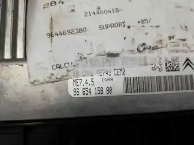 Piesă de schimb auto la mâna a doua unitate de control motor ecu pentru citroen c4 berlina collection referințe oem iam 96 654 158 80