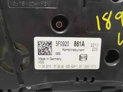 Second-hand car spare part dashboard for seat leon (5f1) 1.6 tdi oem iam references 5f0 920 861 a  