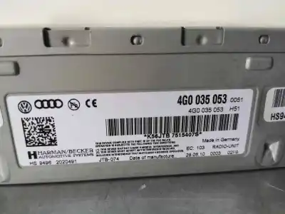 Second-hand car spare part gps navigation system for audi a5 coupe (8t) 3.0 tdi quattro oem iam references 8t1 035 666 f 4g0 035 053 8t0 919 609 f