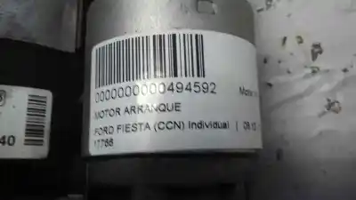Second-hand car spare part starter motor for ford fiesta vi (cb1, ccn) 1.0 ecoboost oem iam references cv6t-11000-gc  
