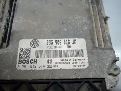 Second-hand car spare part ecu engine control for volkswagen jetta iii (1k2) 1.9 tdi oem iam references 0281012614  03g906016