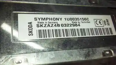 Автозапчасти б/у аудиосистема / радио cd за skoda superb i (3u4) 1.9 tdi ссылки oem iam 1u0035156c  skzaz4b 0322984