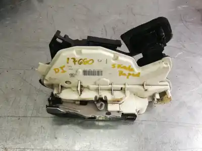Second-hand car spare part left front door lock for skoda rapid (nh) (07.2012->) 1.6 active [1.6 ltr. - 77 kw tdi dpf] oem iam references 5e1837015a  