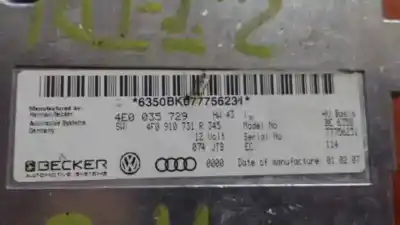 Peça sobressalente para automóvel em segunda mão módulo eletrônico por audi a6 c6 (4f2) 2.7 tdi referências oem iam 