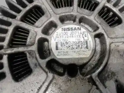 Peça sobressalente para automóvel em segunda mão alternador por nissan qashqai (j10) acenta 4x4 referências oem iam 23100-jd71a