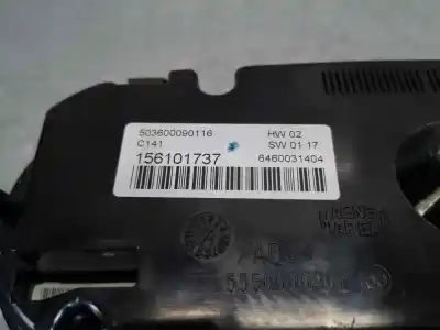 Second-hand car spare part heating / air conditioning control panel for alfa romeo giulietta (191 desde modelo 2010) giulietta distinctive oem iam references 503600090116  156101737