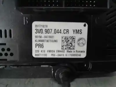 İkinci el araba yedek parçası isitma / klima kontrolü için skoda superb iii (3v3) 2.0 tdi oem iam referansları 3v0 907 044 cr  