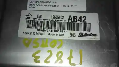 Peça sobressalente para automóvel em segunda mão centralina de motor uce por opel corsa e color edition referências oem iam 