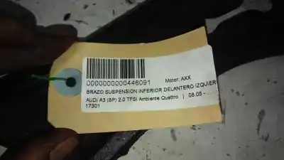 Автозапчастина б/у передній лівий нижний рычаг підвіски для audi a3 (8p) 2.0 tfsi ambition quattro посилання на oem iam   