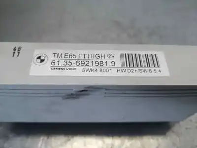 Second-hand car spare part electronic module for bmw serie 7 (e65/e66) 745i oem iam references 61.35-6921981.9  