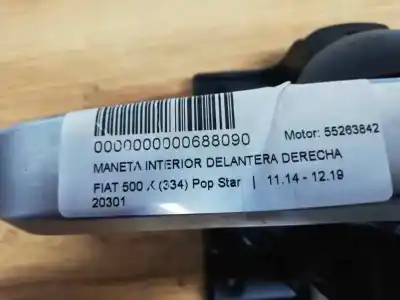 Second-hand car spare part interior right front handle for fiat 500x (334_) 1.6 (334axe1a) oem iam references 