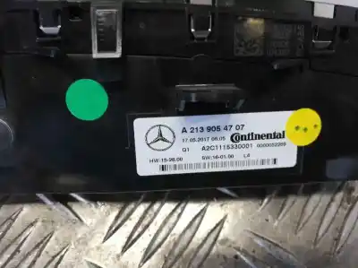 Автозапчастина б/у контроль опалення / кондиціонації для mercedes-benz clase e lim. (w213) * посилання на oem iam a 213 905 47 07  a2c 111 533 0001