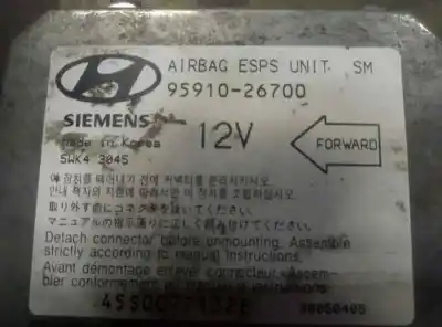 Peça sobressalente para automóvel em segunda mão centralina de airbag por hyundai santa fe (sm) 2.0 crdi vgt comfort referências oem iam 9591026600