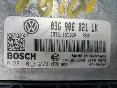 Peça sobressalente para automóvel em segunda mão centralina de motor uce por seat leon (1p1) comfort limited referências oem iam 0 281 013 279