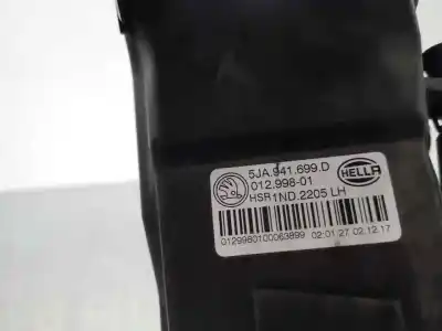 Second-hand car spare part left fog light for skoda rapid active oem iam references   