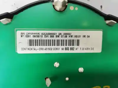 Peça sobressalente para automóvel em segunda mão quadrante por citroen c3 business referências oem iam a2c 533 663 01  96 665 882 xt