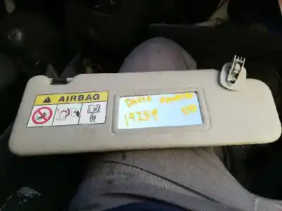 Peça sobressalente para automóvel em segunda mão para-sol direito por dacia sandero ambiance referências oem iam 