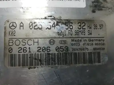 Second-hand car spare part ecu engine control for mercedes-benz clase m (w163) 320 limited (163.154) 218 cv / 160 kw oem iam references 0 261 206 053  a 025 545 86 32