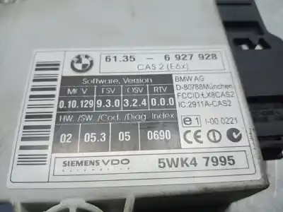 Second-hand car spare part electronic module for bmw 5 (e60) 520 i oem iam references 61356927928  5wk47995