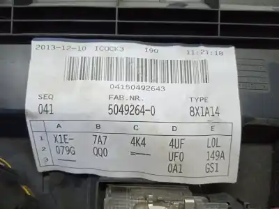 Автозапчастина б/у бардачок для audi a1 (8x) ambition посилання на oem iam 8x1857035b 8x1a14 50492640
