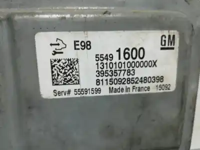 Second-hand car spare part ecu engine control for opel astra j sports tourer excellence oem iam references 5549 1600  