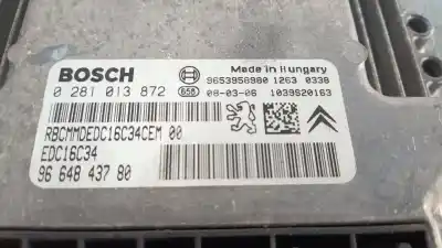 Second-hand car spare part ecu engine control for citroen c4 picasso i monospace (ud_) 1.6 hdi oem iam references 9664843780  0281013872