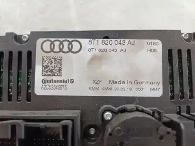 Peça sobressalente para automóvel em segunda mão comando de sofagem (chauffage / ar condicionado)  por audi a5 coupe (8t) 3.0 tdi quattro referências oem iam 8t1820043aj