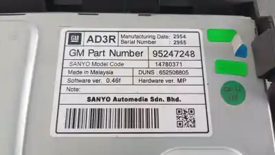 Автозапчастина б/у багатофункційний дисплей для opel astra j lim. excellence посилання на oem iam 95247248  