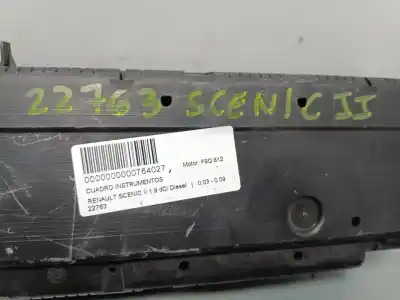 Pièce détachée automobile d'occasion compteur de vitesse tableau de bord pour renault scenic ii 1.9 dci diesel 120 cv / 88 kw références oem iam p8200 451 505a  