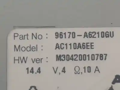 Автозапчастина б/у аудіо система / радіо cd для hyundai i30 ranchera familiar (gd) 1.4 crdi посилання на oem iam 96170a6210  