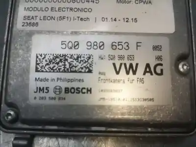 Peça sobressalente para automóvel em segunda mão módulo eletrônico por seat leon (5f1) i-tech referências oem iam   
