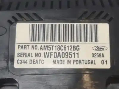 Second-hand car spare part heating / air conditioning control panel for ford grand c-max titanium oem iam references am5t18c612  