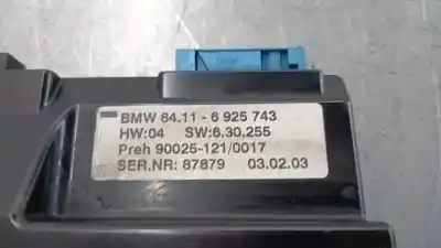 Peça sobressalente para automóvel em segunda mão comando de sofagem (chauffage / ar condicionado)  por bmw serie 7 (e65/e66) 730d referências oem iam 6925743  
