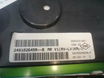 Peça sobressalente para automóvel em segunda mão quadrante por dacia sandero ambiance referências oem iam 248102645r  