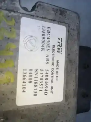 Peça sobressalente para automóvel em segunda mão abs por lancia ypsilon (101) 1.2 8v referências oem iam 54084694  13509004k