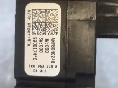 Second-hand car spare part windshiel wiper switch for volkswagen caddy ka/kb (2k) kombi oem iam references 1k0953519   Second-hand car spare part windshiel wiper switch for volkswagen caddy ka/kb (2k) kombi oem iam references 1k0953519