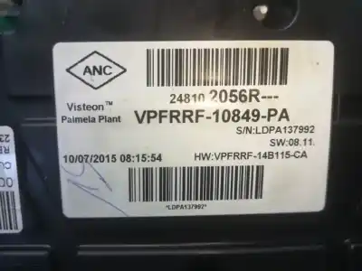 Peça sobressalente para automóvel em segunda mão quadrante por renault captur life referências oem iam 248102056r  
