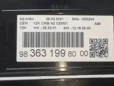 Автозапчасти б/у ПРИБОРНАЯ ДОСКА за CITROEN C3 AIRCROSS  ссылки OEM IAM 9836319980  
