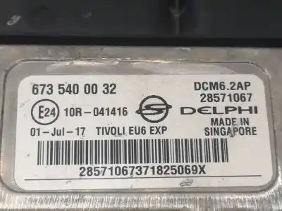 Автозапчасти б/у блок управления двигателем за ssangyong tivoli crystal 4x2 ссылки oem iam 28571067  6735400032