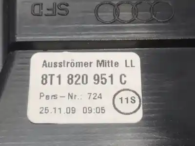 Автозапчасти б/у аэрационная решетка за audi a4 b8 (8k2) 2.0 tdi ссылки oem iam 8t1820951  