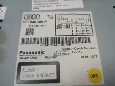 Peça sobressalente para automóvel em segunda mão sistema de áudio / rádio cd por audi a4 b8 (8k2) 2.0 tdi referências oem iam 8t1035186  