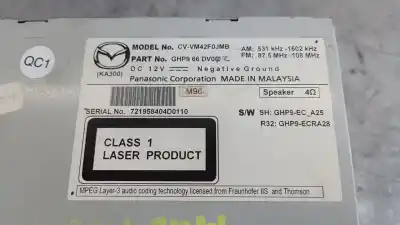Second-hand car spare part gps navigation system for mazda 6 lim. (gh) (.2012->) evolution 150 cv / 110 kw oem iam references cvvm42f0jmb  ghp966dv0c