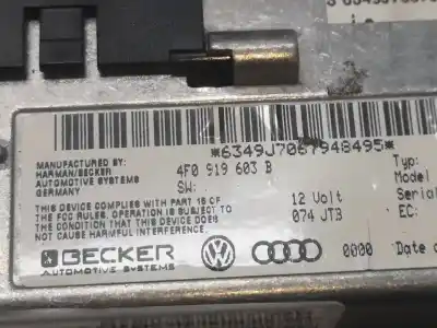 Second-hand car spare part multifunction display for audi a6 c6 (4f2) 2.0 tdi oem iam references 4f0919603  