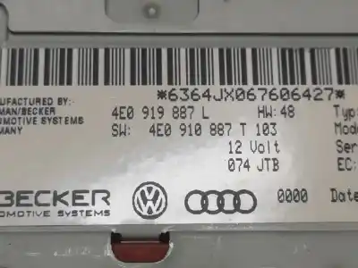Second-hand car spare part gps navigation system for audi a6 c6 (4f2) 2.0 tdi oem iam references 4e0919887  