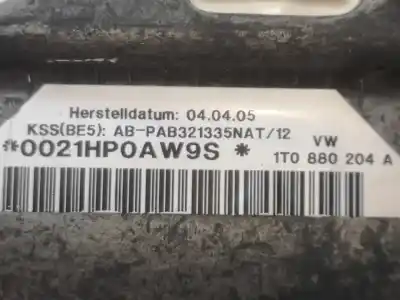 Second-hand car spare part front right air bag for volkswagen caddy ka/kb (2k) 1.9 tdi oem iam references 1t0880204  